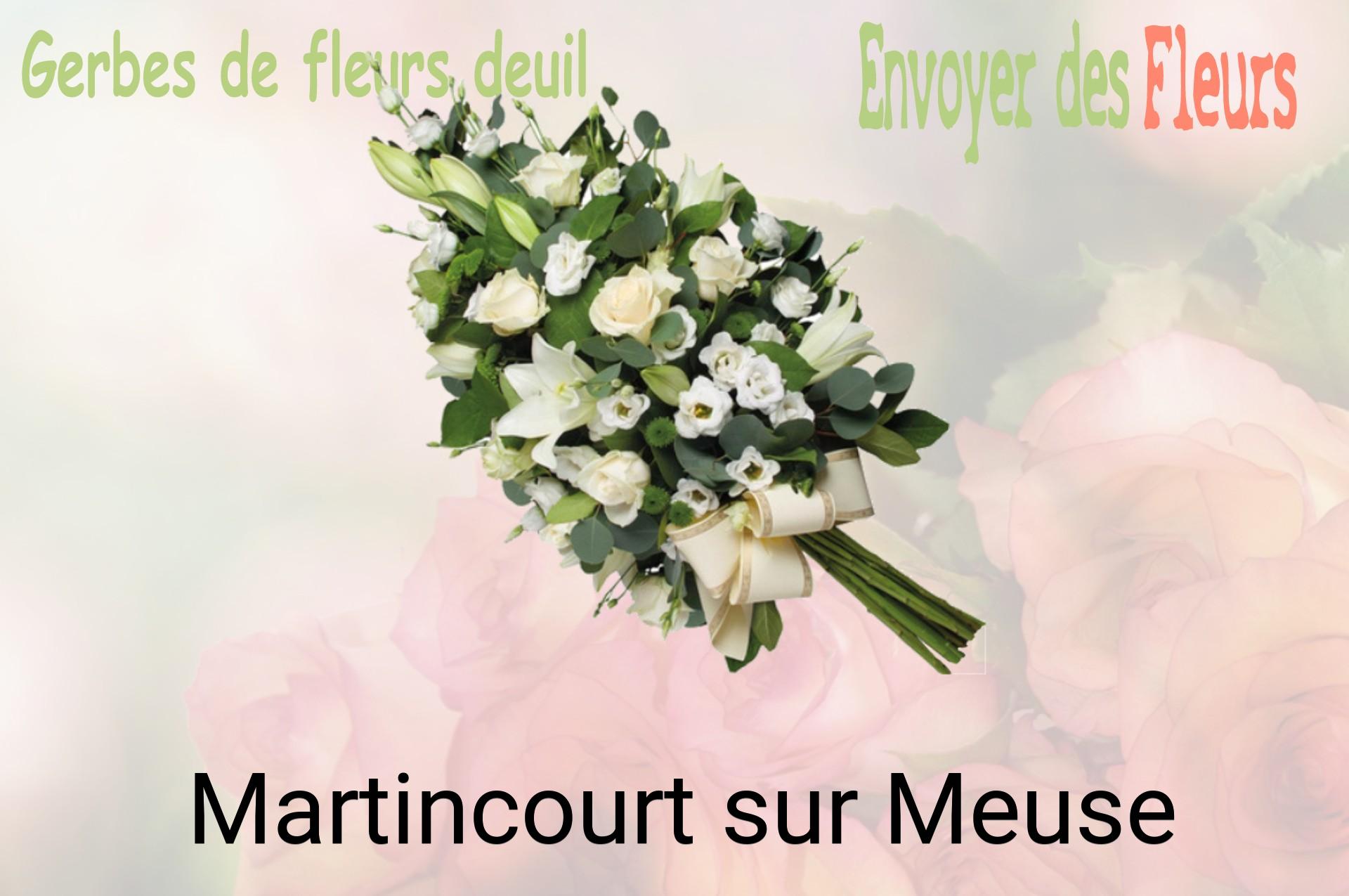 Gerbe de fleurs de deuil livrée à Martincourt-sur-Meuse